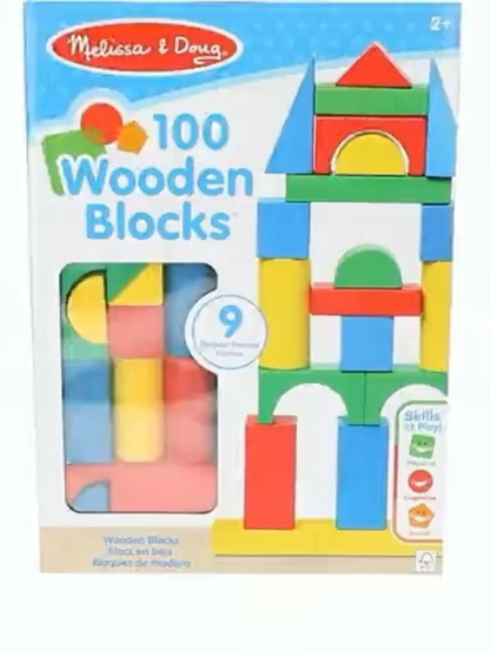 Melissa & Doug 100 Wooden Blocks -